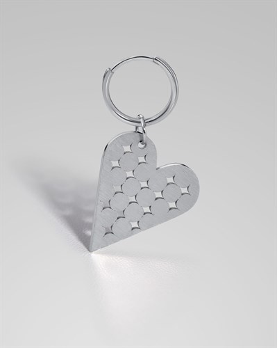 Моносерьга Pitted Heart alvaar