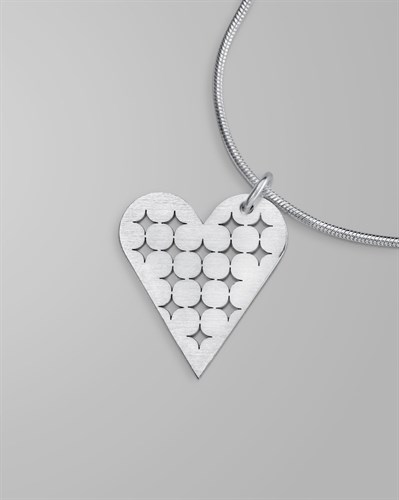 Подвеска на цепочке Pitted Heart alvaar