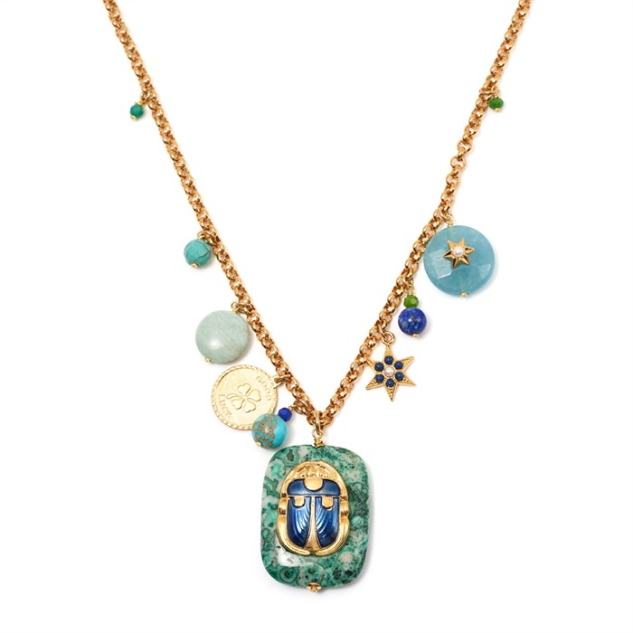 Колье со скарабеем Philippe Ferrandis из коллекции «FORMENTERA»