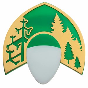Брошь ГОЛУБУШКА ЛЕСНАЯ зеленая