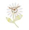 Винтажная брошь "Ромашка"