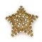Винтажная брошь в виде звезды FLORENZA