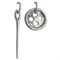 Серьги "Needle and button" Unode50