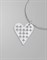 Подвеска на цепочке Pitted Heart alvaar
