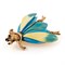 Винтажная брошь " Жук"