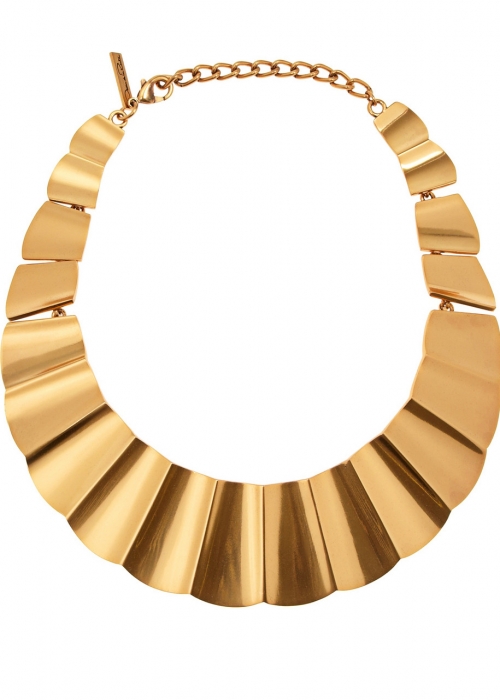 Oscar de la Renta представляет эксклюзивное позолоченное ожерелье в классическом стиле.